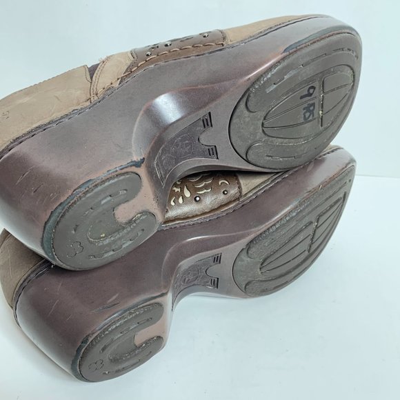 Ariat Tambour Women's Size 9 Leather Clogs Slip On Wedge Heel Mule Shoe - Picture 14 of 15